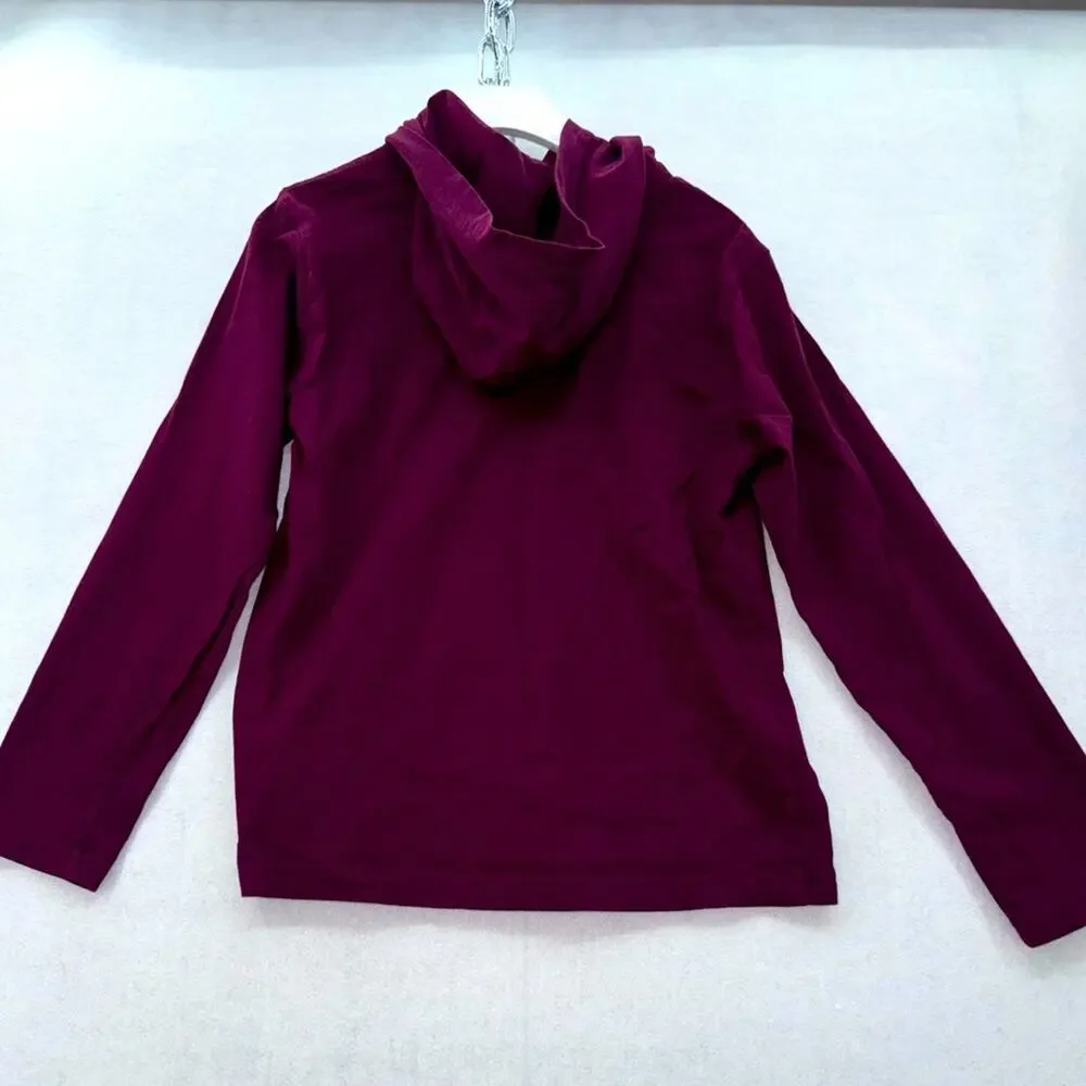 Polo Ralph Lauren Cotton Jersey Hooded Long Sleeve T-shirt Burgundy Boys 10-12